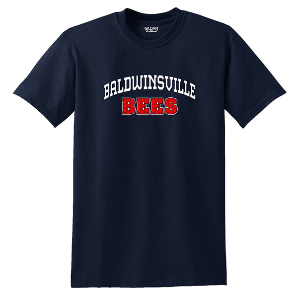 "Baldwinsville Bees" Honeycomb Design T-shirt