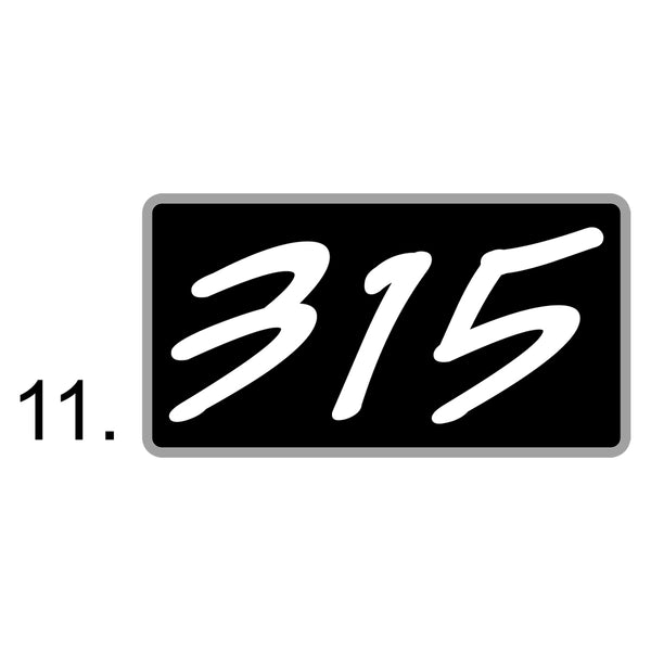 Custom Embroidered "315" New Era Adjustable Caps