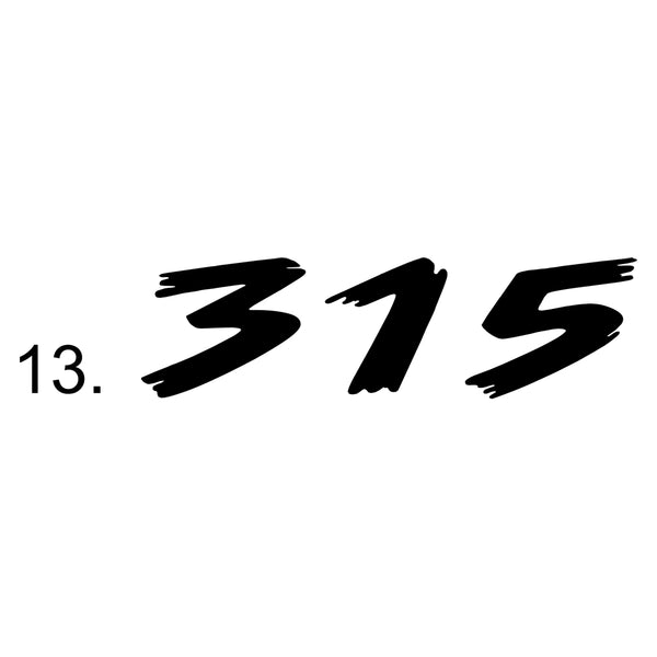 Custom Embroidered "315" New Era Adjustable Caps