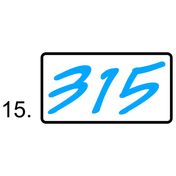 Custom Embroidered "315" New Era Adjustable Caps