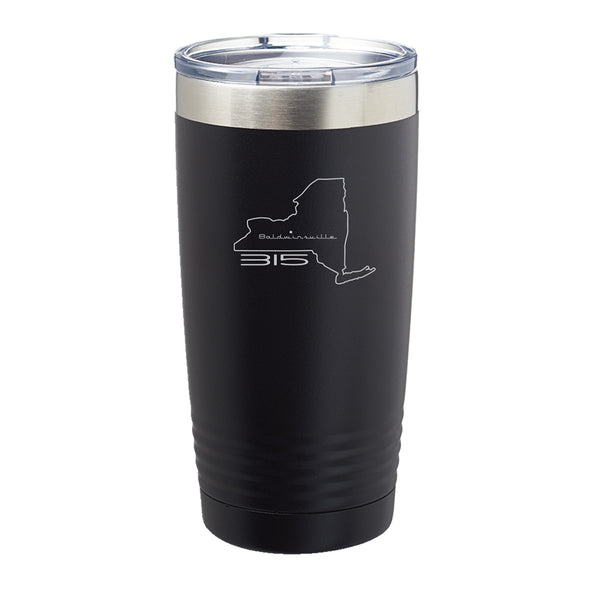 "315 Baldwinsville" Map of NY 20oz. Insulated Tumbler