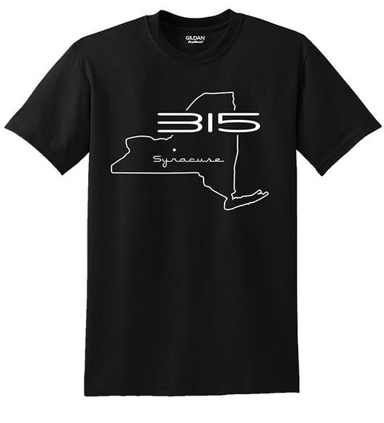 "315 Syracuse" Map Tee ver. 2