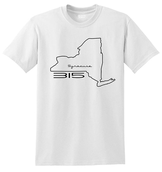 "315 Syracuse" Map Tees