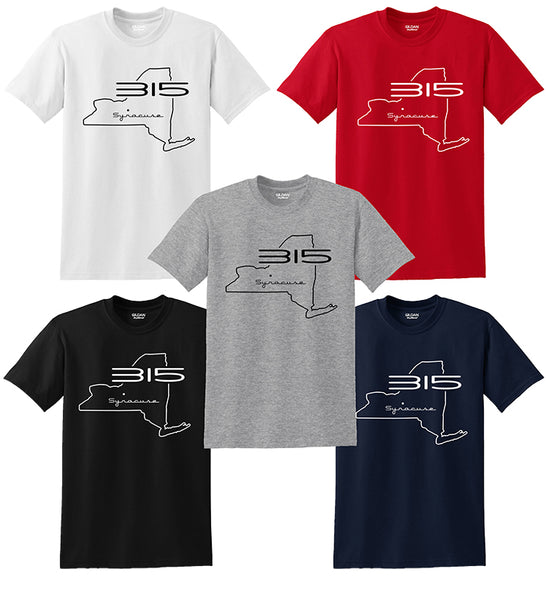 "315 Syracuse" Map Tee ver. 2