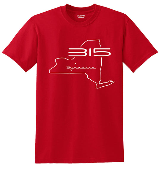"315 Syracuse" Map Tee ver. 2