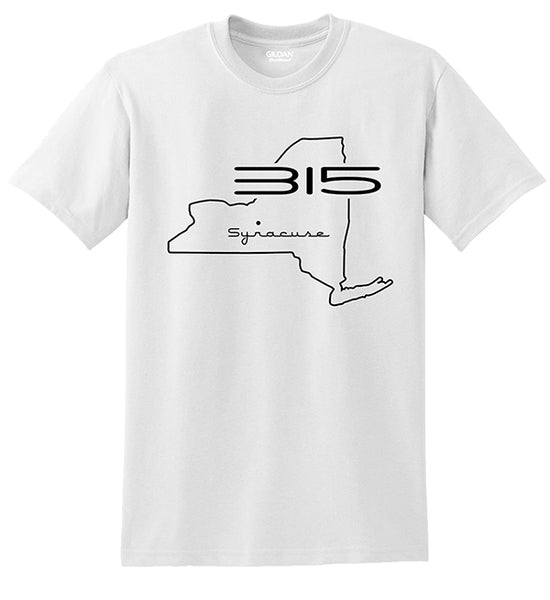 "315 Syracuse" Map Tee ver. 2
