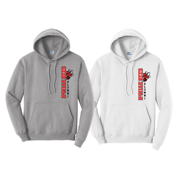 B'ville Alum Left-Side Two-Color Logo Hoodie