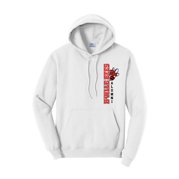 B'ville Alum Left-Side Two-Color Logo Hoodie