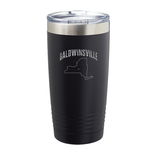 Distressed "Baldwinsville" Map 20oz. Insulated Tumbler