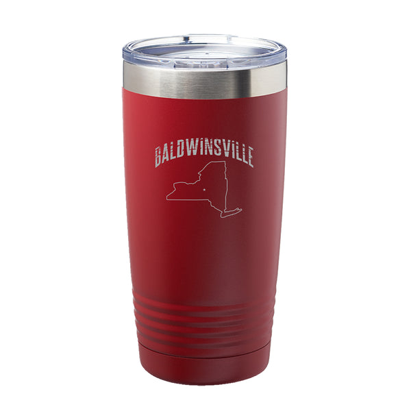 Distressed "Baldwinsville" Map 20oz. Insulated Tumbler