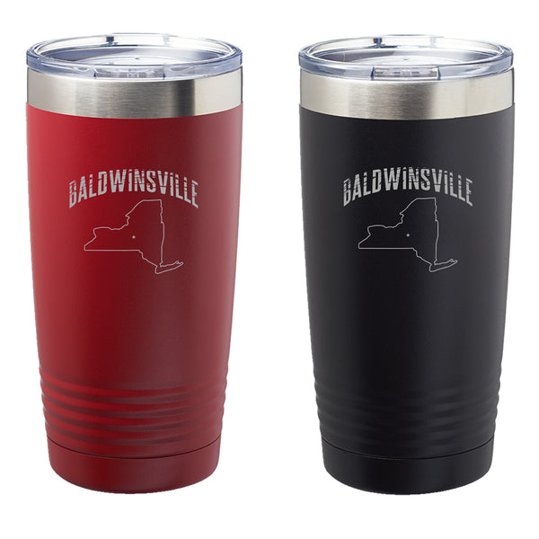 Distressed "Baldwinsville" Map 20oz. Insulated Tumbler