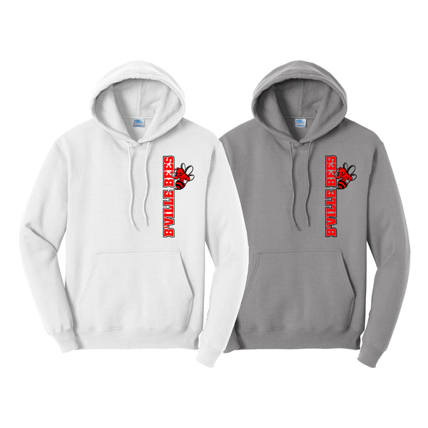 "B'Ville Bees" Left Side Logo Hoodie