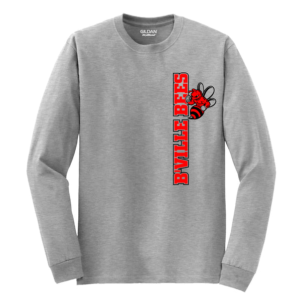 "B'Ville Bees" Left Side Logo Long-Sleeve