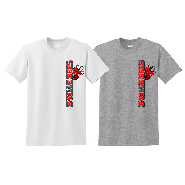 "B'Ville Bees" Left Side Logo T-shirt