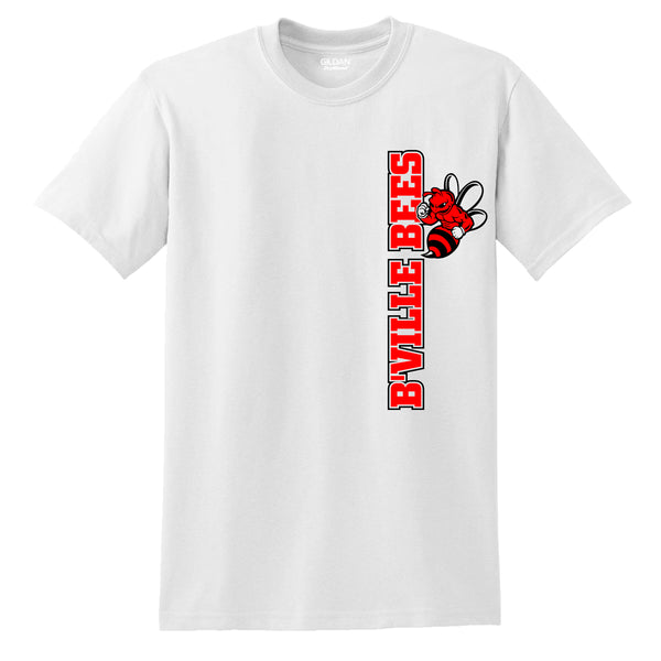 "B'Ville Bees" Left Side Logo T-shirt