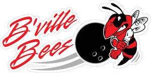 "B'ville Bees" Bowling Decal