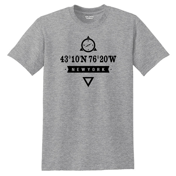 Baldwinsville, NY Coordinates T-shirts