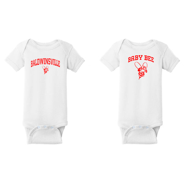 Baldwinsville Bee Onesies (2)