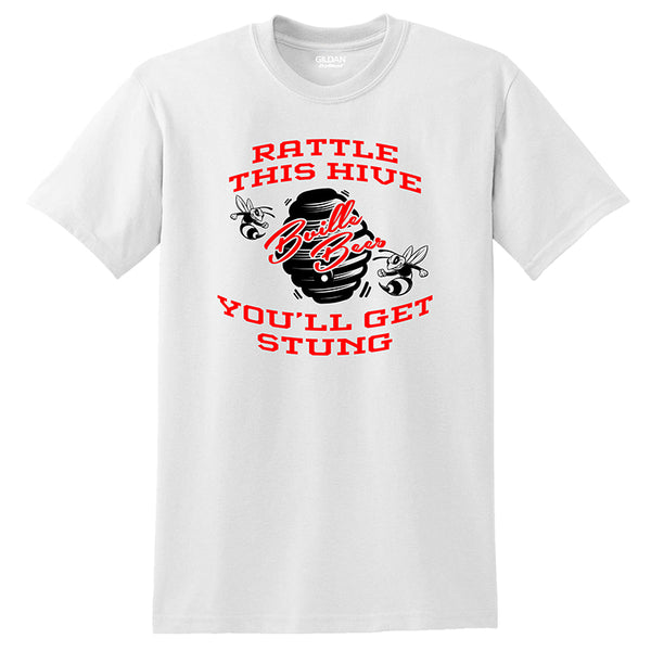 "Rattle This Hive, You'll Get Stung" T-shirts