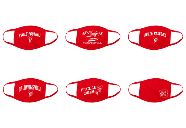 Red B'Ville Face Masks