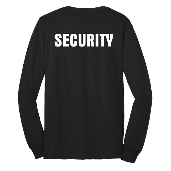 SECURITY 50/50 Blend Black Long Sleeve Shirt