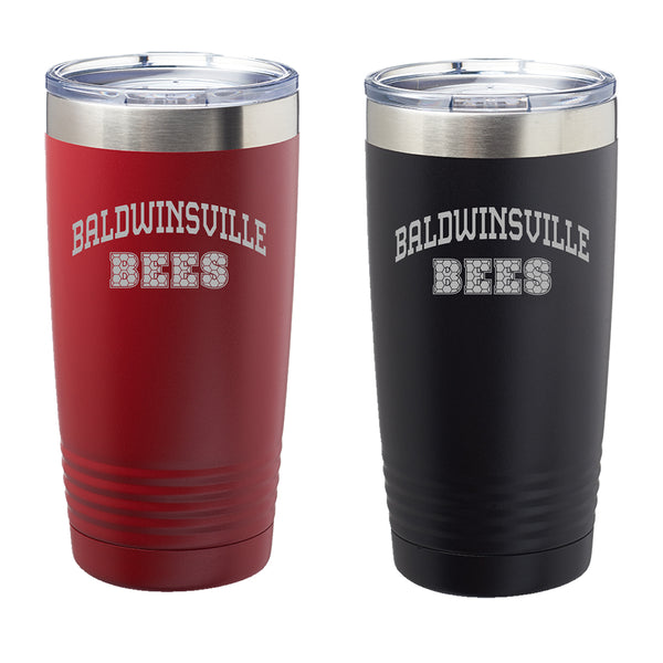 "Baldwinsville Bees" Honeycomb (v2) 20oz. Insulated Tumblers