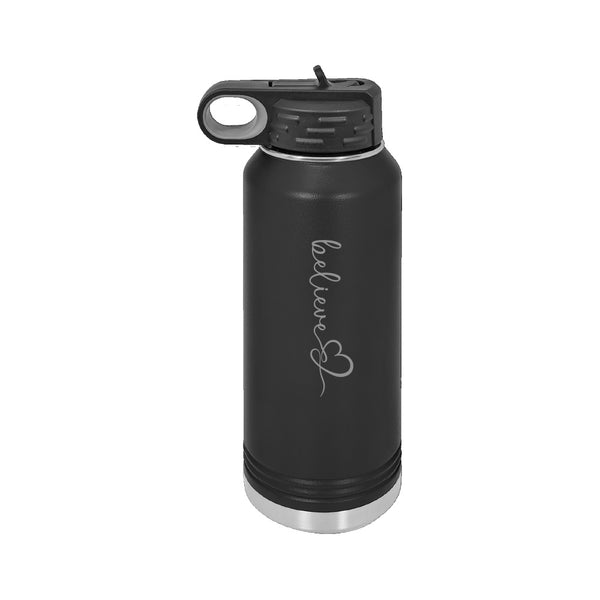 Huntington Classic Water Bottle w/ BELIEVE logo