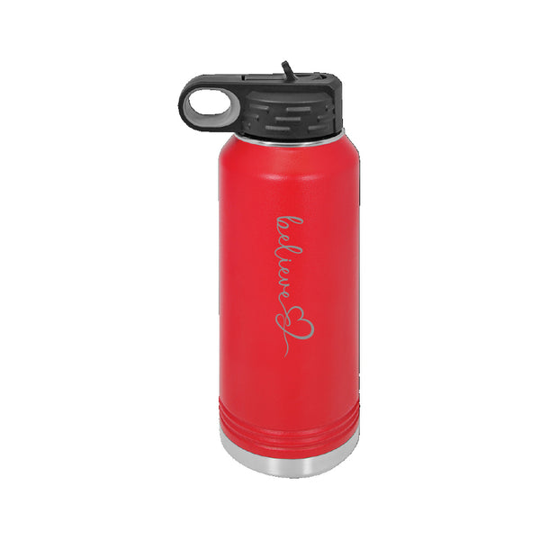 Huntington Classic Water Bottle w/ BELIEVE logo