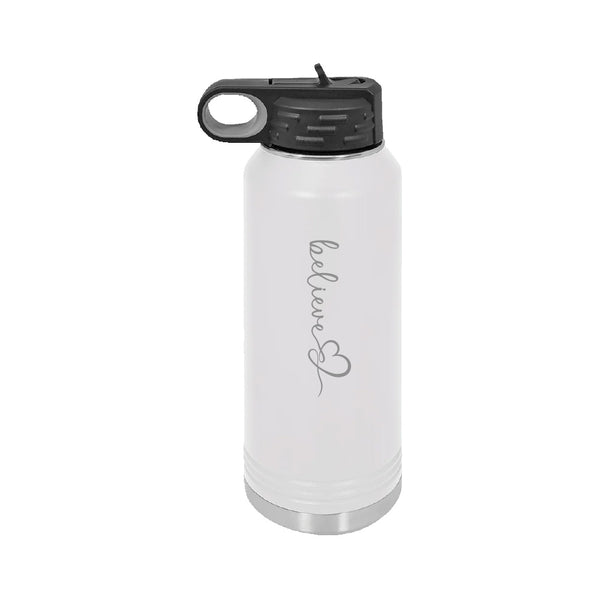 Huntington Classic Water Bottle w/ BELIEVE logo