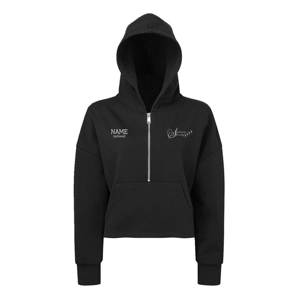 Syracuse Symmetry Women's 1/2 Zip Cropped Hoodie*