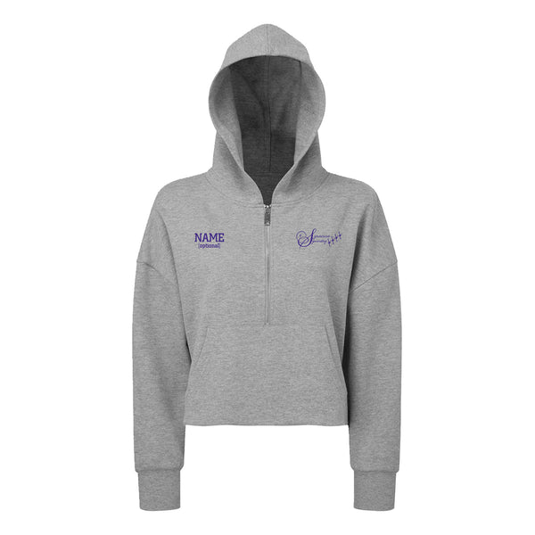 Syracuse Symmetry Women's 1/2 Zip Cropped Hoodie*