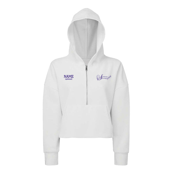 Syracuse Symmetry Women's 1/2 Zip Cropped Hoodie*