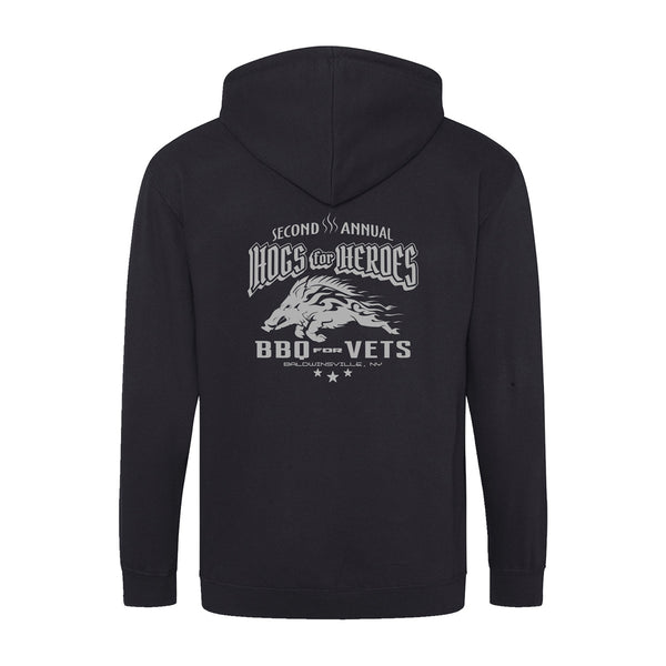 Hogs For Heroes Full-Zip Hoodie