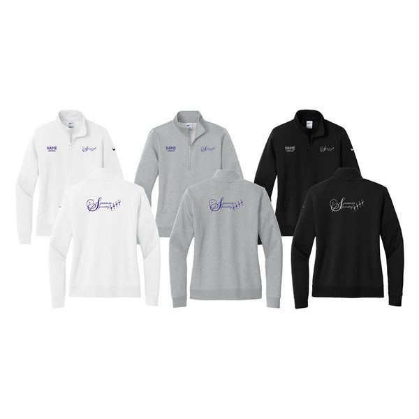 Syracuse Symmetry Nike Women's Club Fleece 1/2 Zip Jacket*