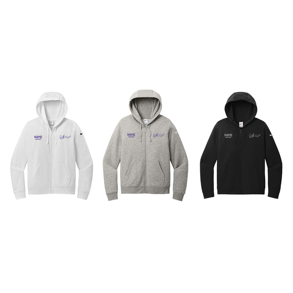 Syracuse Symmetry Nike Women's Club Fleece Full-Zip Hoodie*