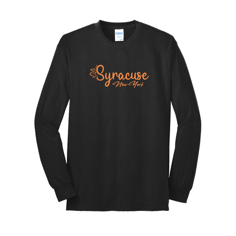 "Syracuse New York" Cute Font Apparel