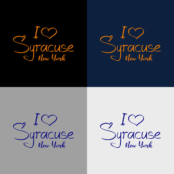 "I Love Syracuse New York" Apparel