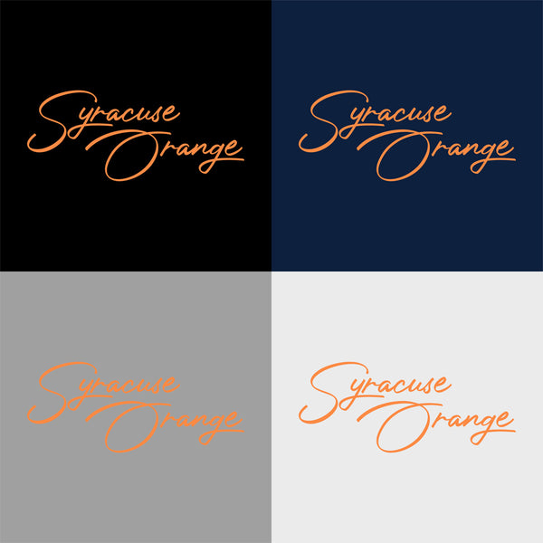 Cursive "Syracuse Orange" Apparel