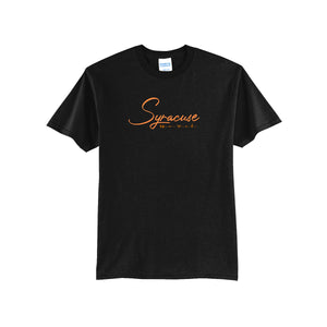 "Syracuse, New York" Fancy Script Apparel