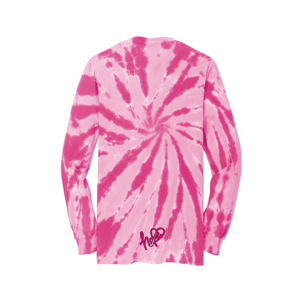 Huntington Classic Pink Tie-Die Long Sleeve Shirt