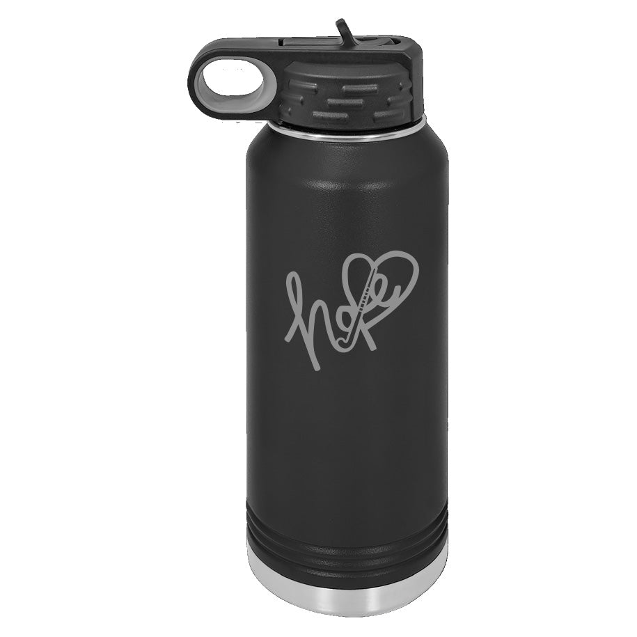 20oz Insulated & Laser-Engraved Water Bottle w/ Hope Logo