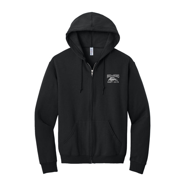 Hogs For Heroes Full-Zip Hoodie