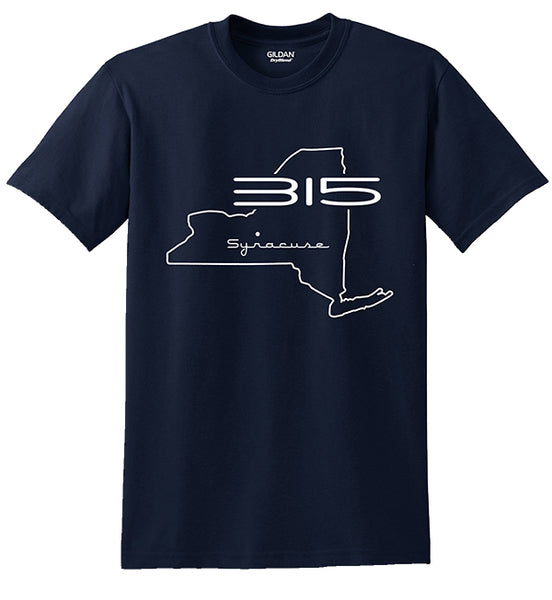 "315 Syracuse" Map Tee ver. 2