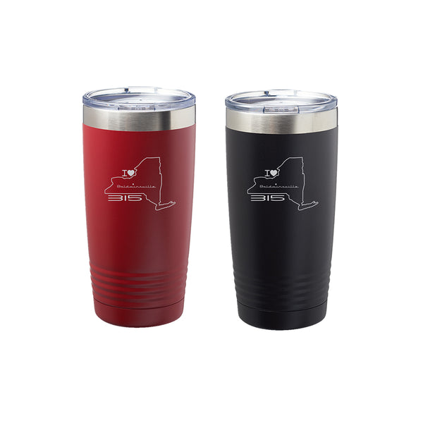 "I Love Baldwinsville" 315 Map of NY 20oz. Insulated Tumbler