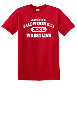Gildan Short Sleeve T-Shirt - Property of Baldwinsville Wrestling - Red
