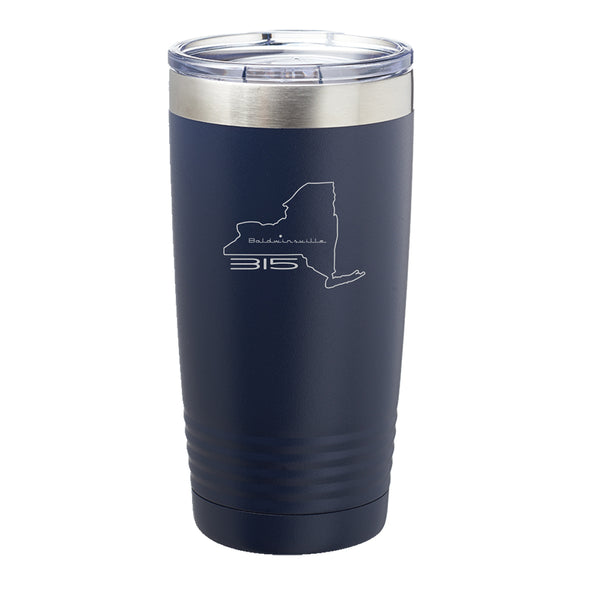 "315 Baldwinsville" Map of NY 20oz. Insulated Tumbler