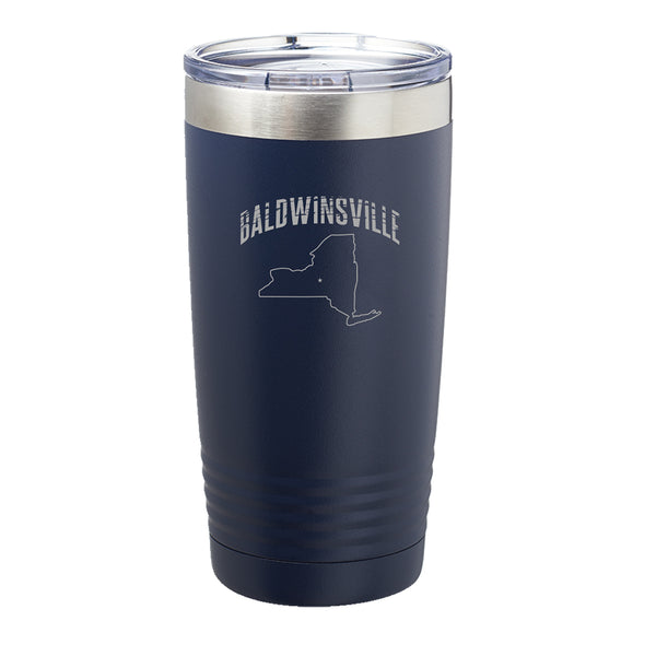 Distressed "Baldwinsville" Map 20oz. Insulated Tumbler