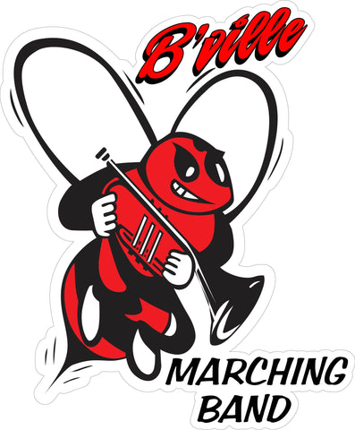 "B'ville Marching Band" Decal