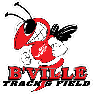 "B'VILLE Track & Field" Decal