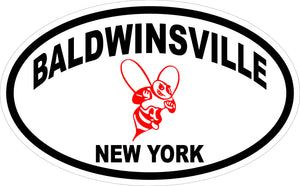 "Baldwinsville, New York" w/ Bee Logo Euro Decal